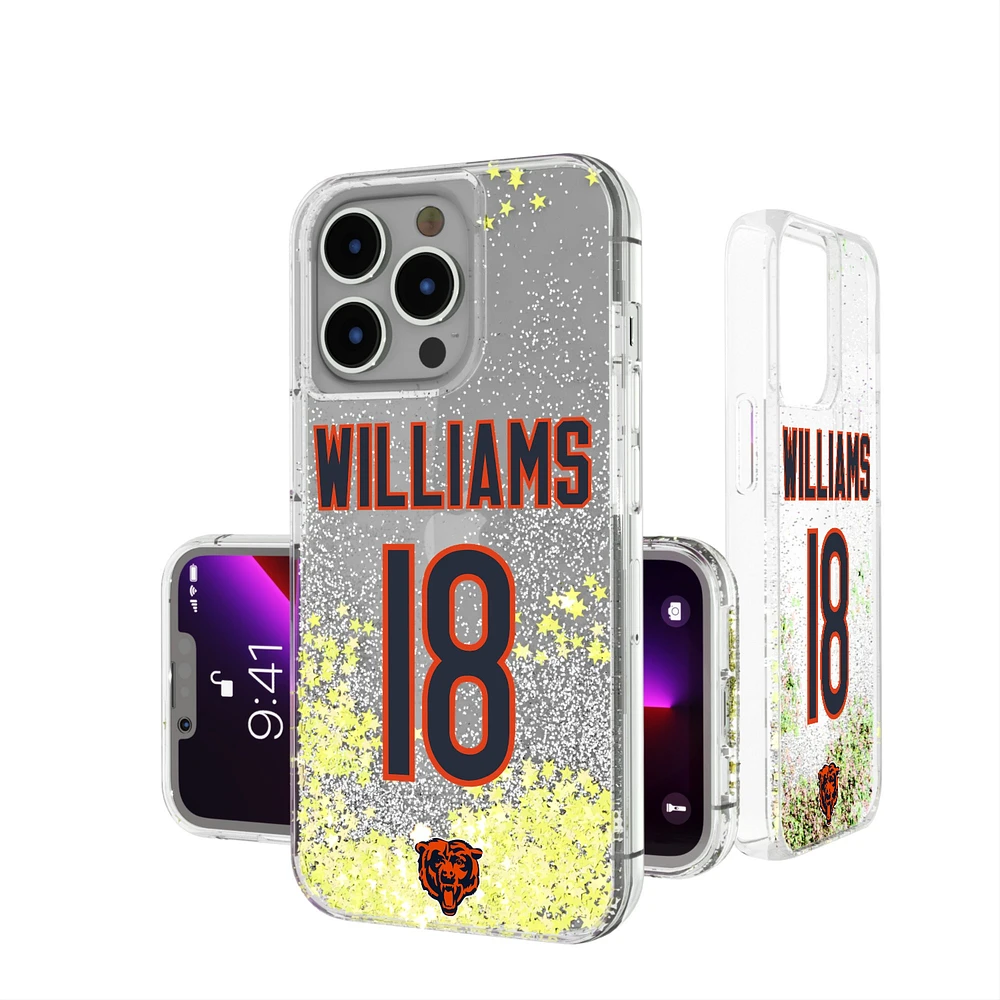 Keyscaper Caleb Williams Chicago Bears iPhone Glitter Phone Case
