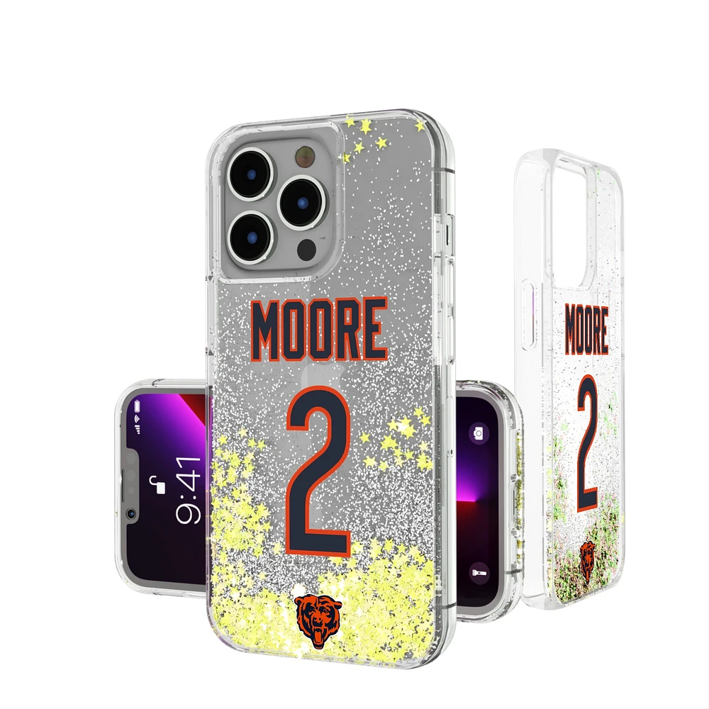 Keyscaper D.J. Moore Chicago Bears iPhone Glitter Phone Case