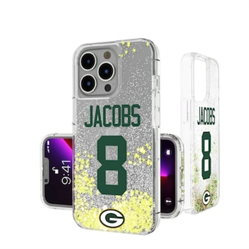 Keyscaper Josh Jacobs Green Bay Packers iPhone Glitter Phone Case
