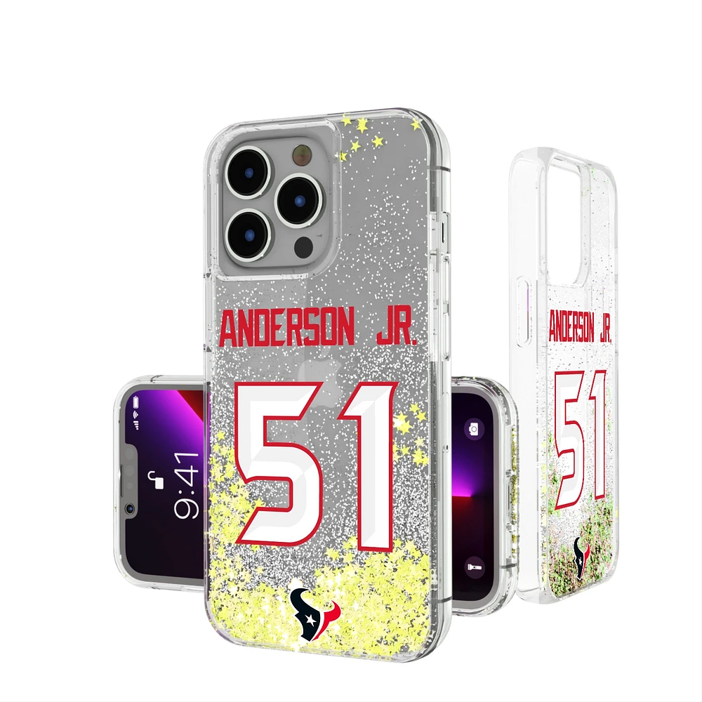 Keyscaper Will Anderson Jr. Houston Texans iPhone Glitter Phone Case