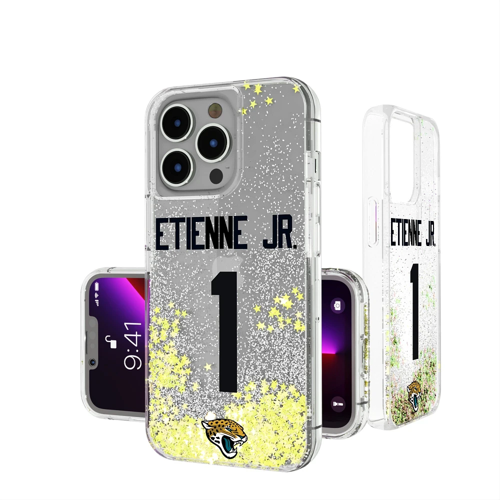 Keyscaper Travis Etienne Jacksonville Jaguars iPhone Glitter Phone Case
