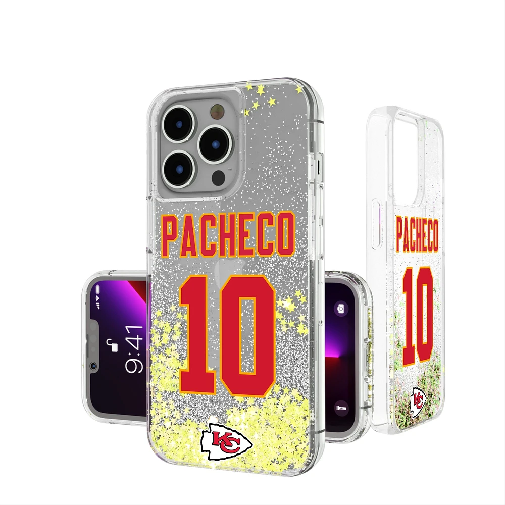 Keyscaper Isiah Pacheco Kansas City Chiefs iPhone Glitter Phone Case