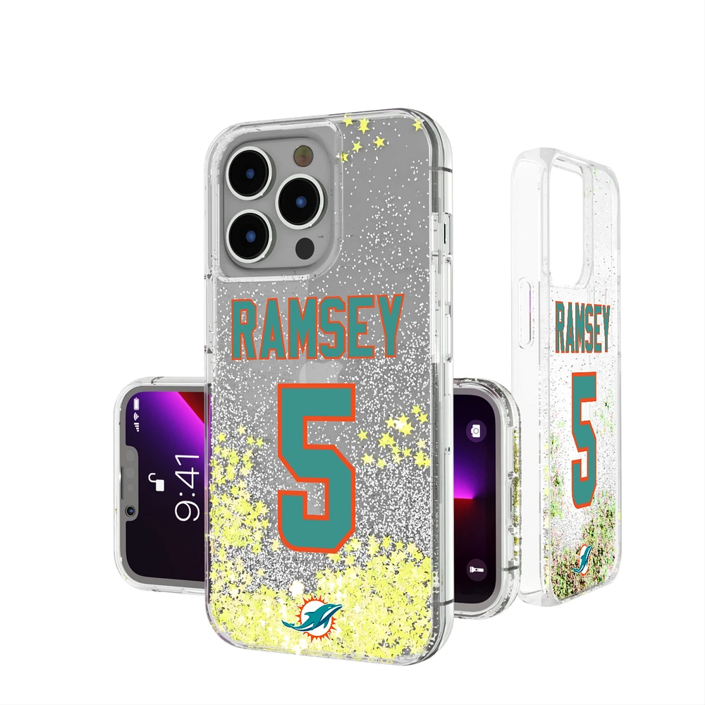 Keyscaper Jalen Ramsey Miami Dolphins iPhone Glitter Phone Case