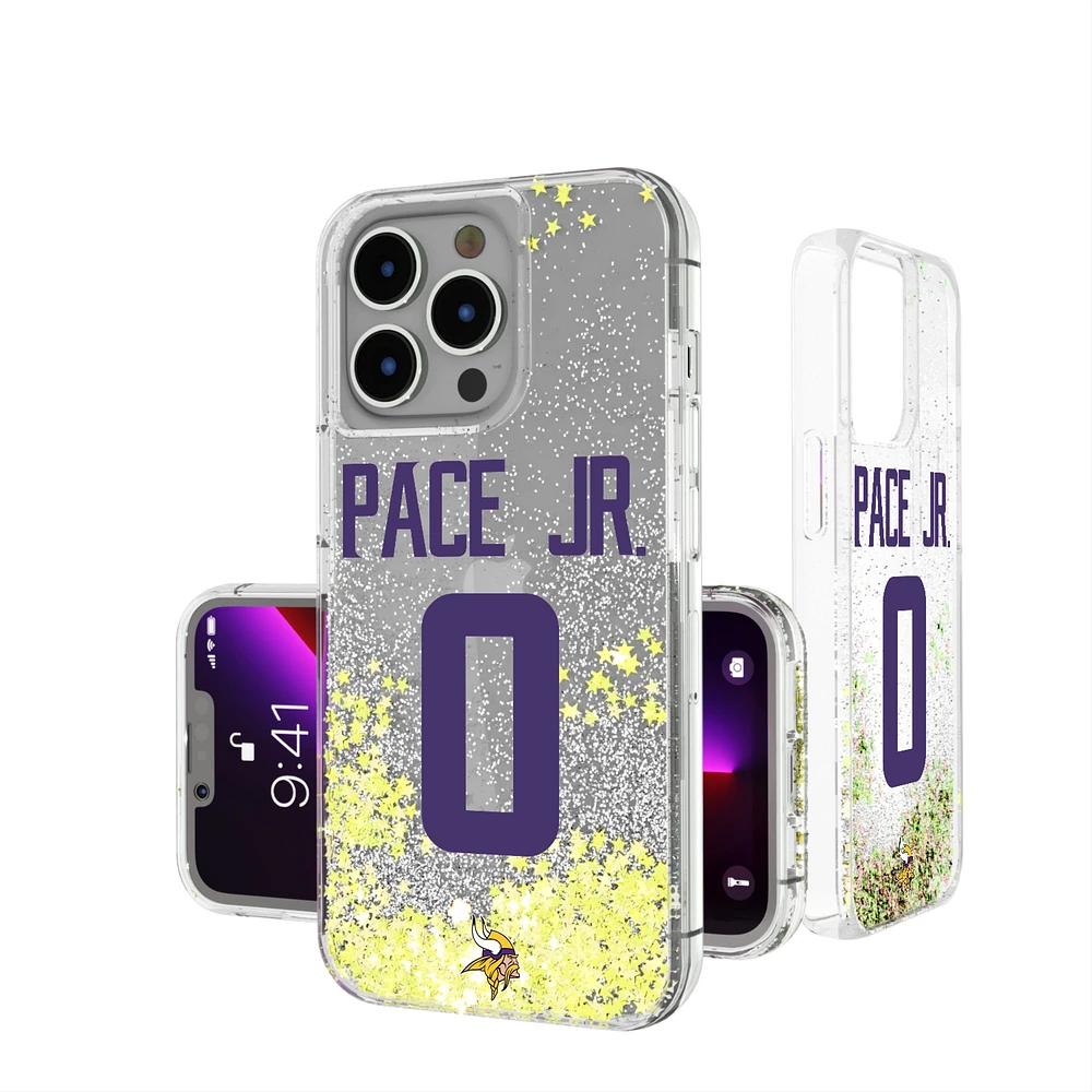 Keyscaper Ivan Pace Jr Minnesota Vikings iPhone Glitter Phone Case