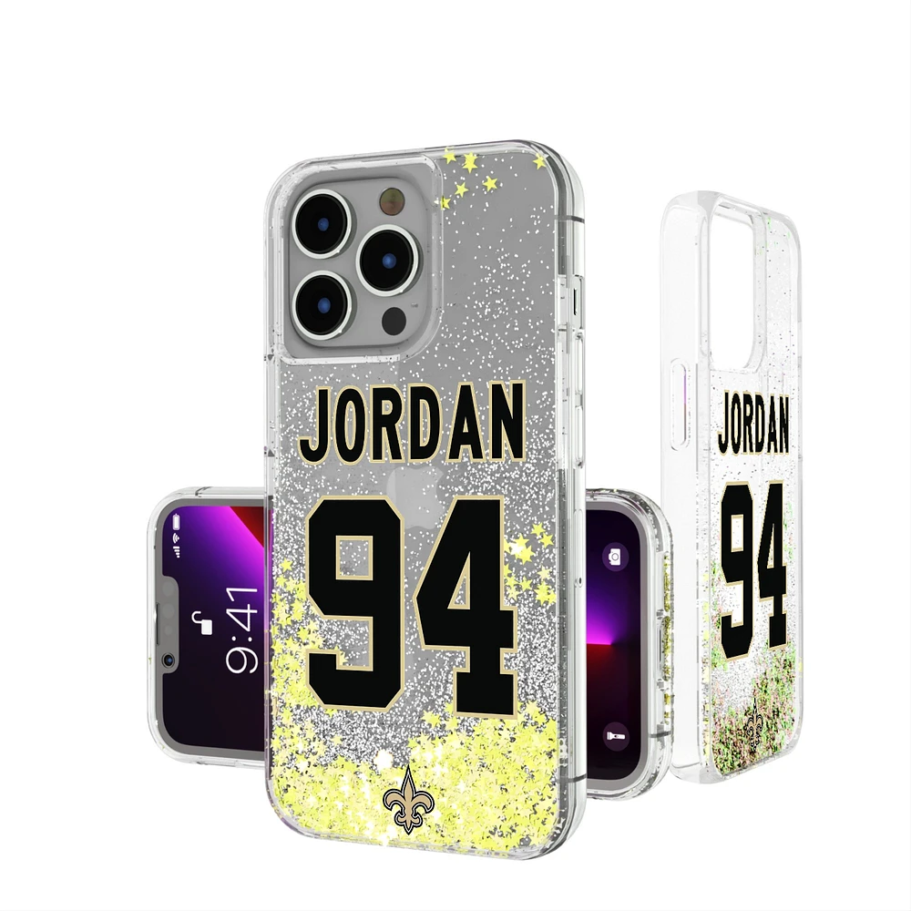 Keyscaper Cameron Jordan New Orleans Saints iPhone Glitter Phone Case