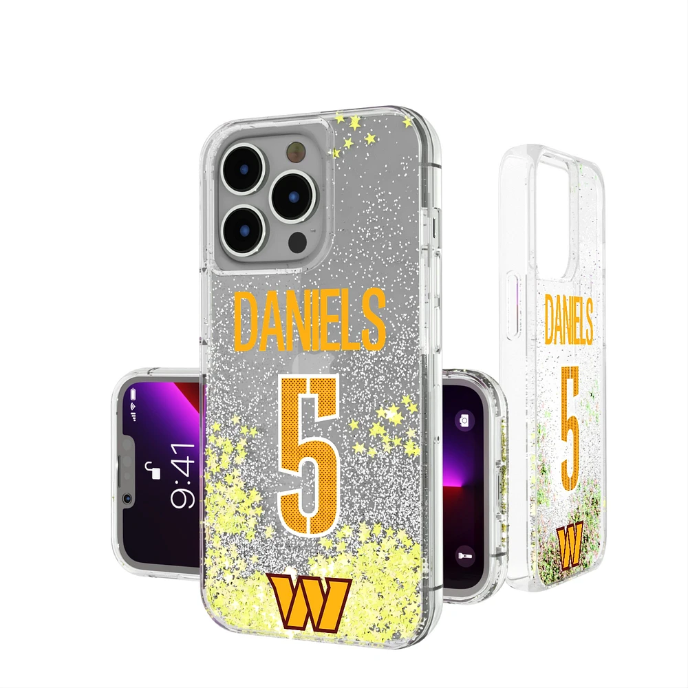 Keyscaper Jayden Daniels Washington Commanders iPhone Glitter Phone Case