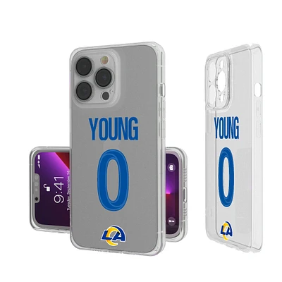 Keyscaper Byron Young Los Angeles Rams iPhone Clear Case