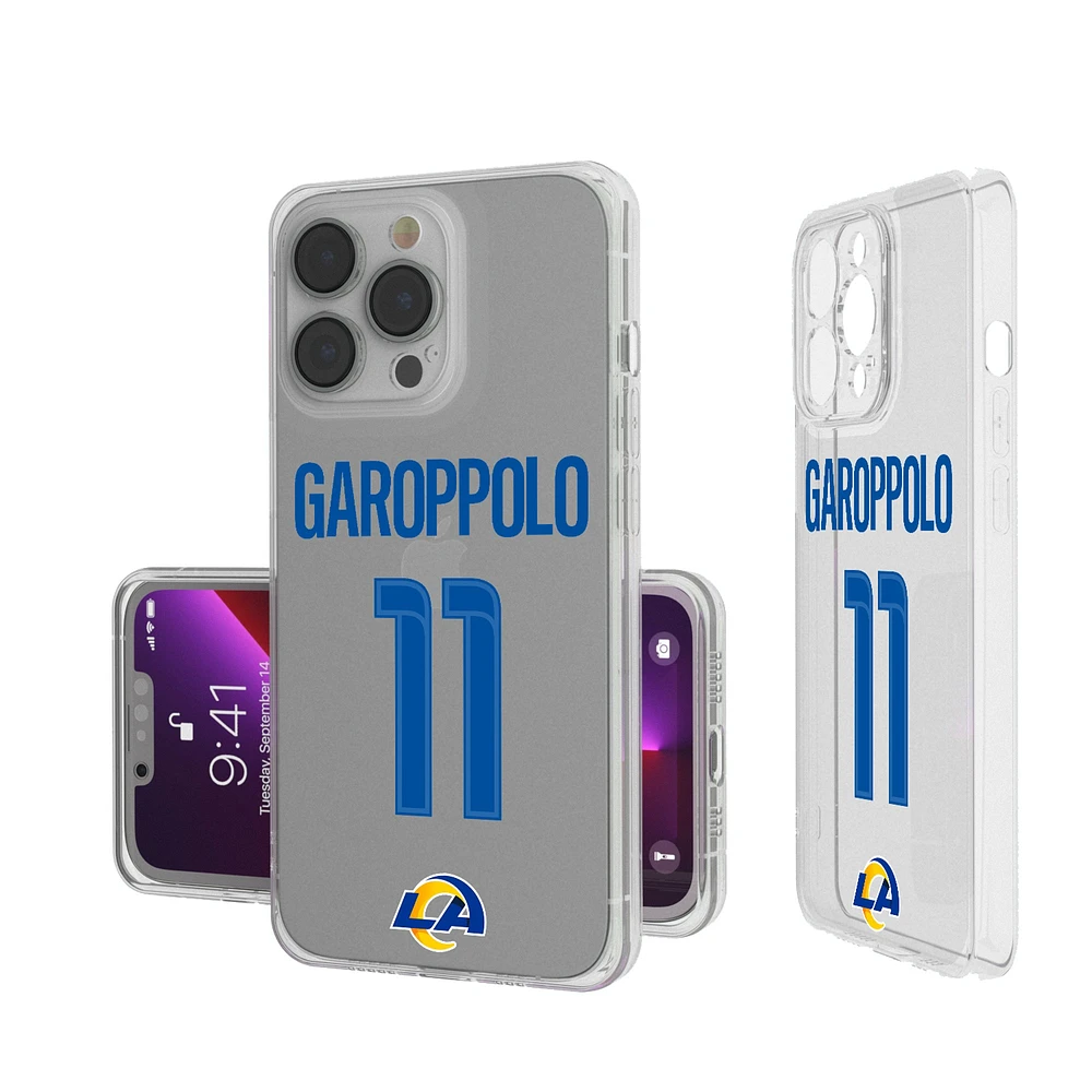 Keyscaper Jimmy Garoppolo Los Angeles Rams iPhone Clear Case