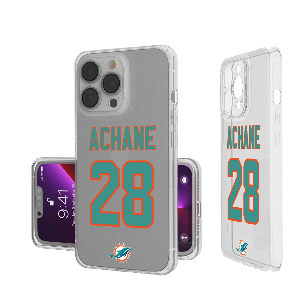Keyscaper De’Von Achane Miami Dolphins iPhone Clear Case