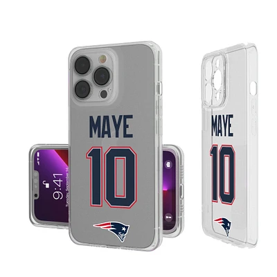 Keyscaper Drake Maye New England Patriots iPhone Clear Case