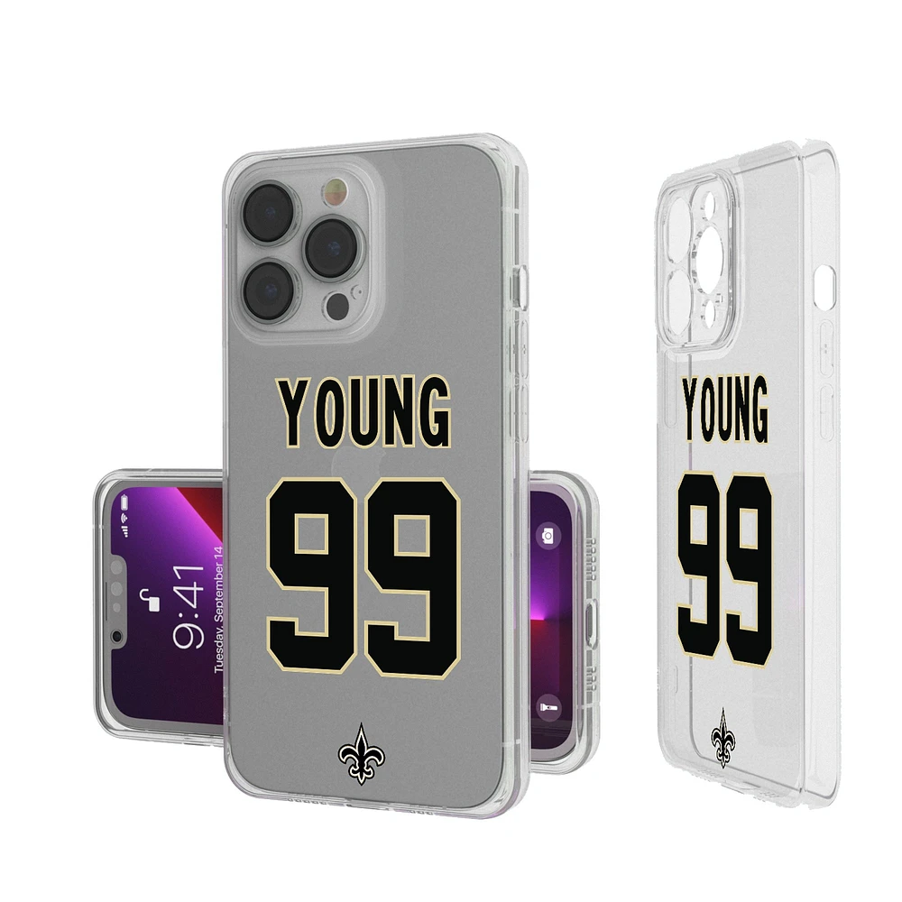 Keyscaper Chase Young New Orleans Saints iPhone Clear Case