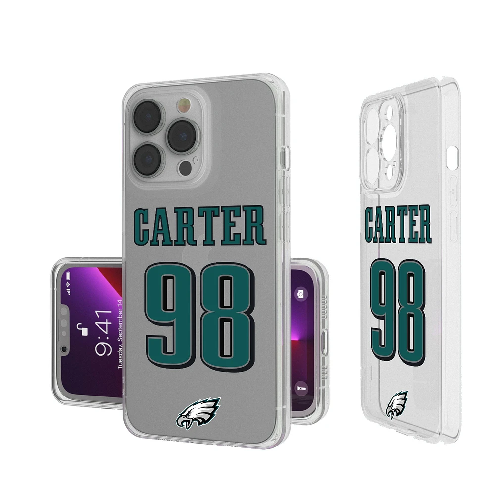 Keyscaper Jalen Carter Philadelphia Eagles iPhone Clear Case