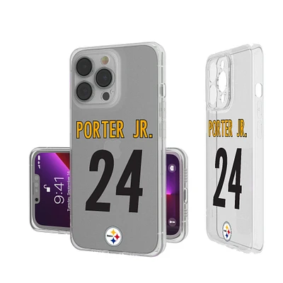 Keyscaper Joey Porter Jr. Pittsburgh Steelers iPhone Clear Case