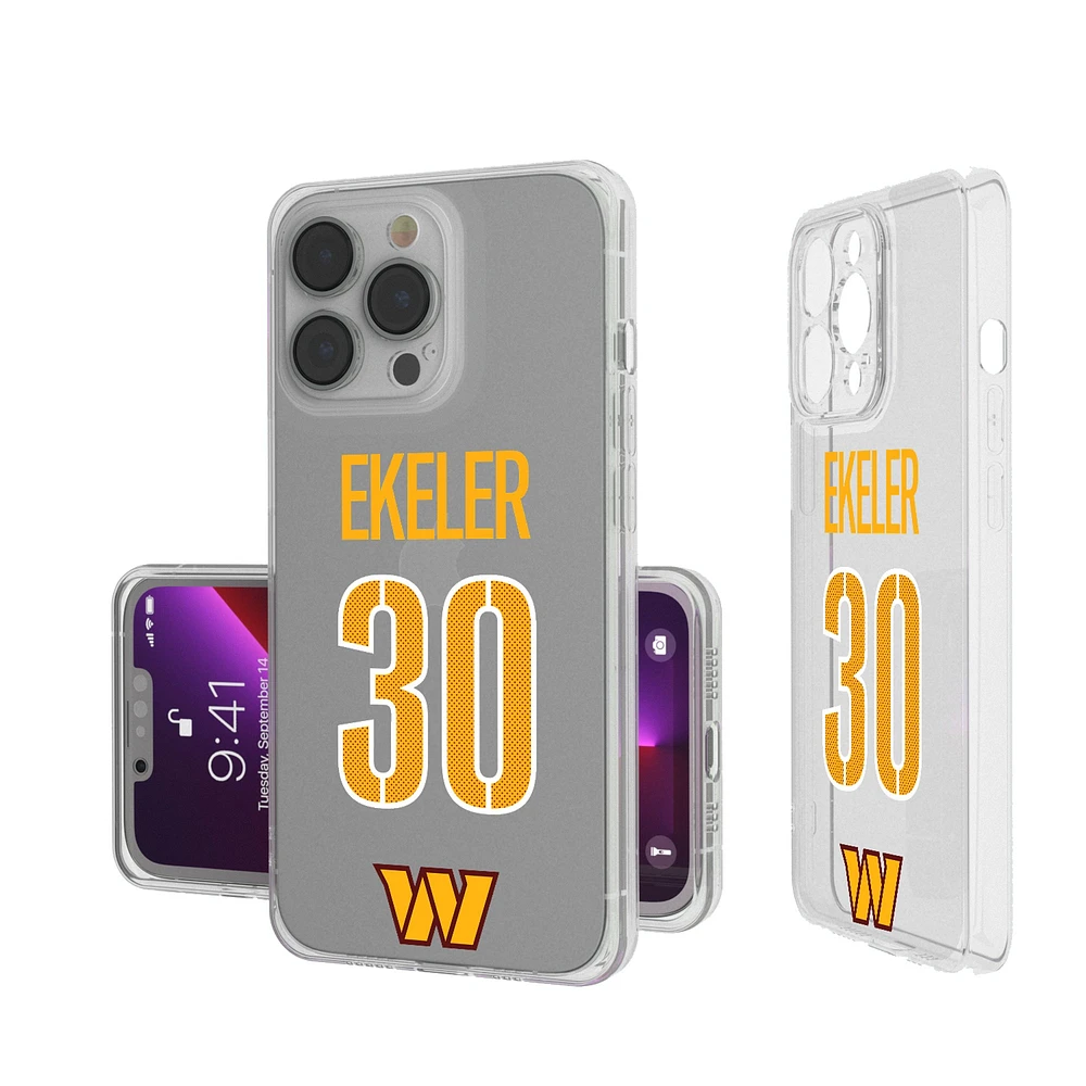 Keyscaper Austin Ekeler Washington Commanders iPhone Clear Case