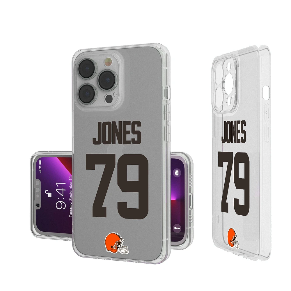 Keyscaper Dawand Jones Cleveland Browns iPhone Clear Case