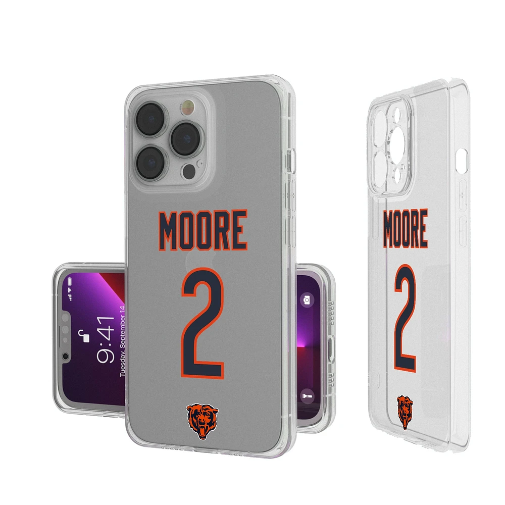 Keyscaper D.J. Moore Chicago Bears iPhone Clear Case