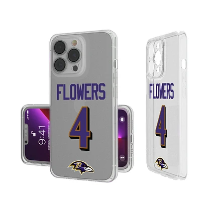 Keyscaper Zay Flowers Baltimore Ravens iPhone Clear Case