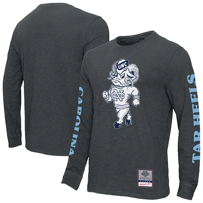 Men's Mitchell & Ness Charcoal North Carolina Tar Heels Team Pride Long Sleeve T-Shirt