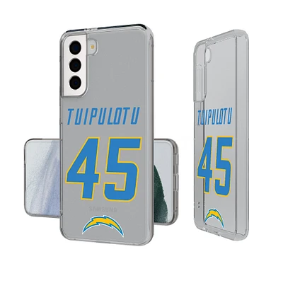 Keyscaper Tuli Tuipulotu Los Angeles Chargers Galaxy Clear Case