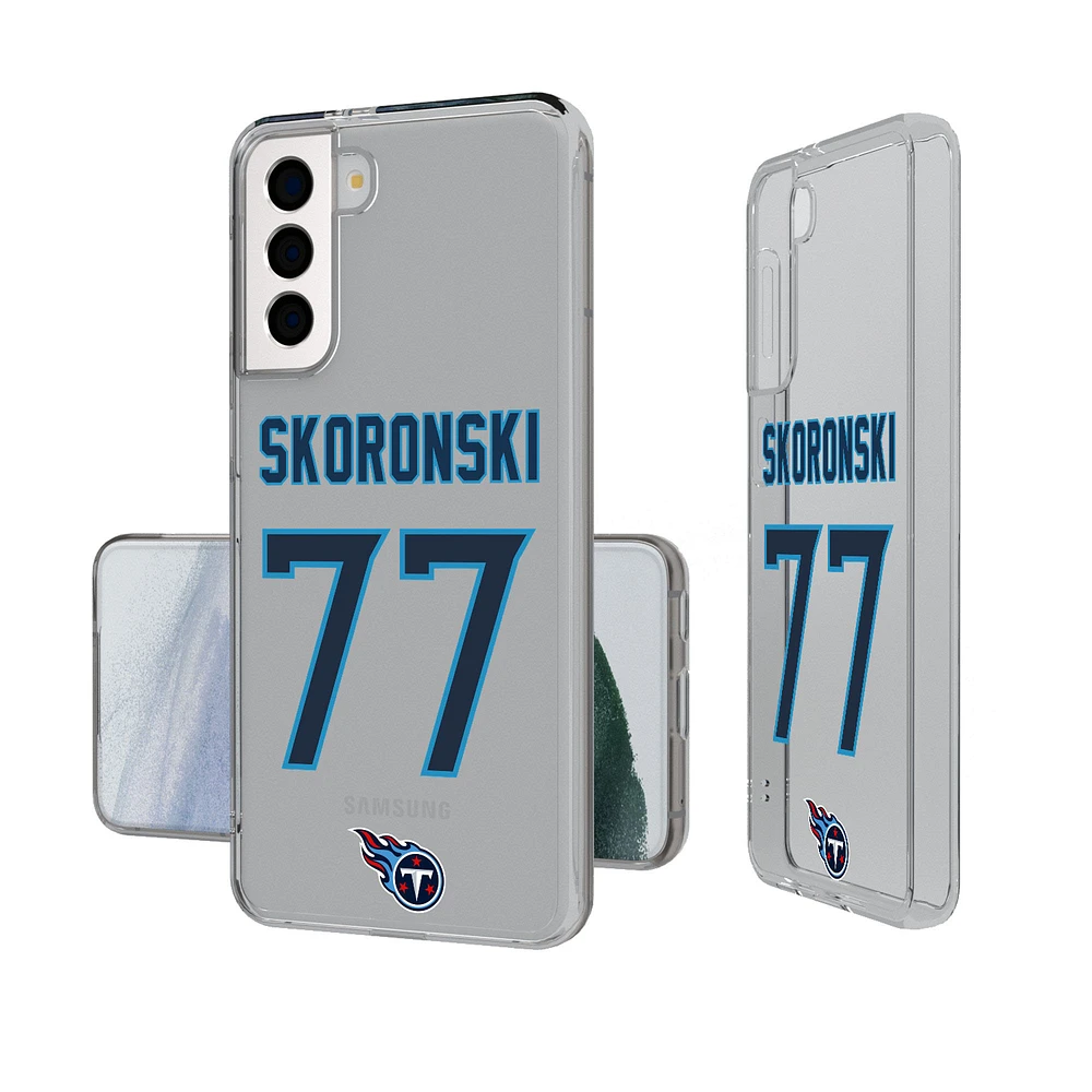Keyscaper Peter Skoronski Tennessee Titans Galaxy Clear Case