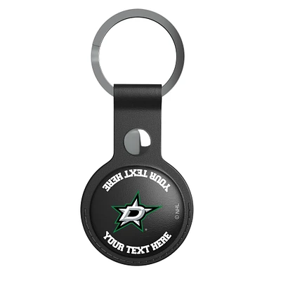 Keyscaper Black Dallas Stars Personalized AirTag Holder