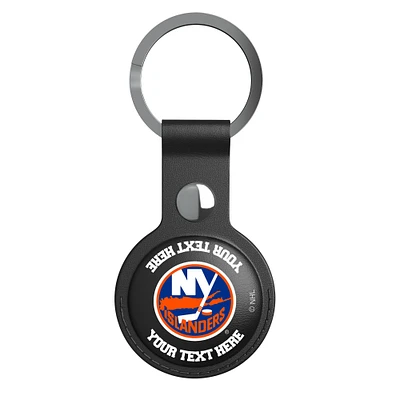 Keyscaper Black New York Islanders Personalized AirTag Holder