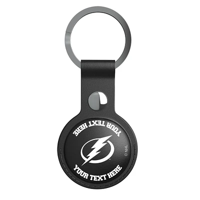 Keyscaper Black Tampa Bay Lightning Personalized AirTag Holder