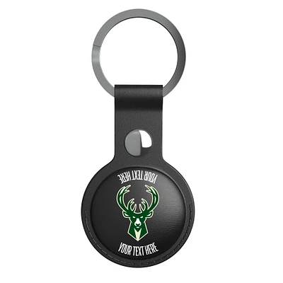 Keyscaper Black Milwaukee Bucks Personalized AirTag Holder