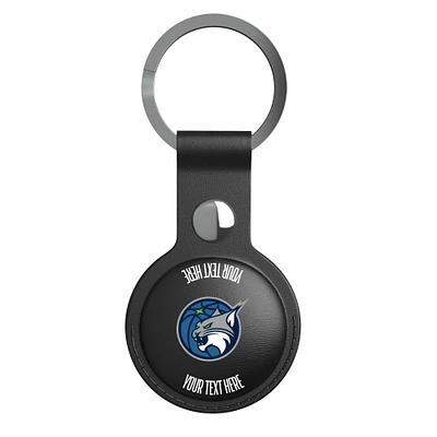 Keyscaper Black Minnesota Lynx Personalized AirTag Holder