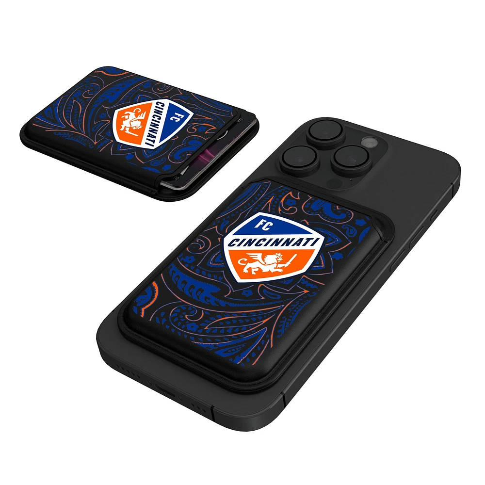 Keyscaper Black FC Cincinnati Magnetic Credit Card Wallet