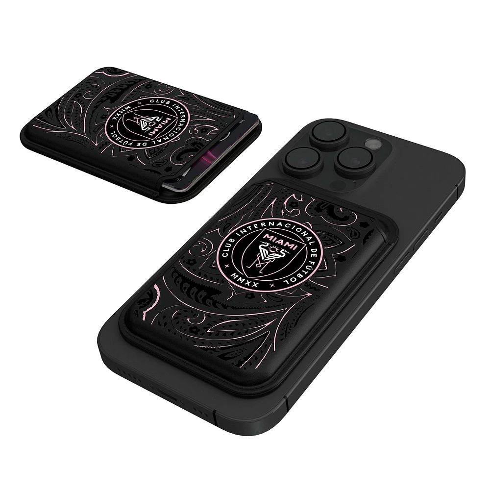 Keyscaper Black Inter Miami CF Magnetic Credit Card Wallet