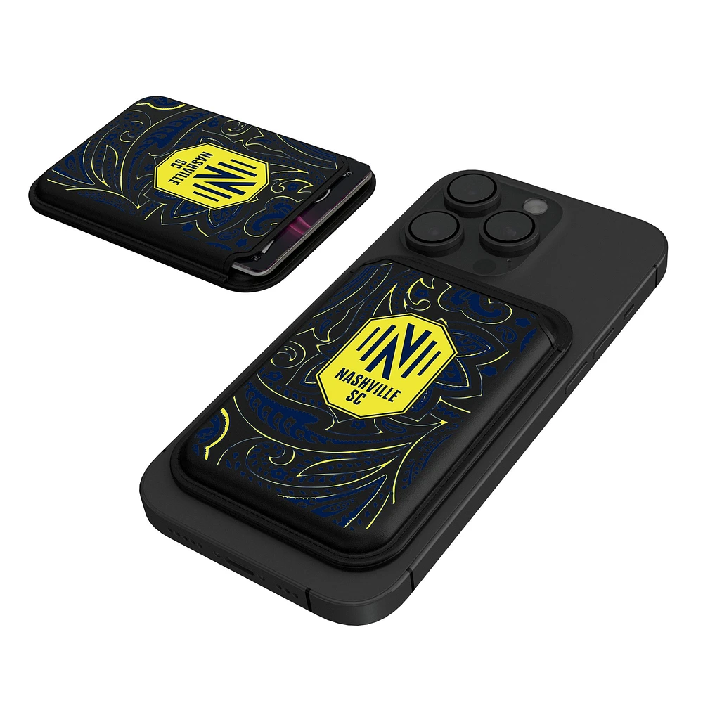Keyscaper Black Nashville SC Magnetic Credit Card Wallet
