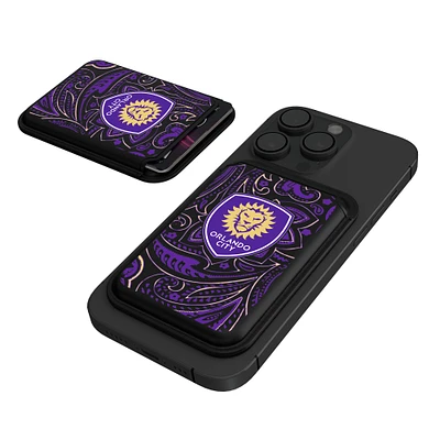 Keyscaper  Black Orlando City SC Magnetic Credit Card Wallet