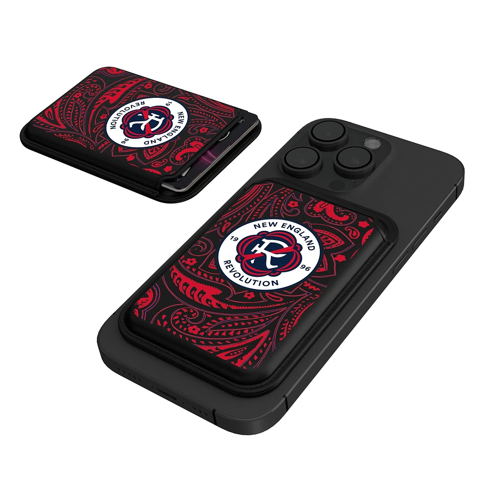 Keyscaper Black New England Revolution Magnetic Credit Card Wallet