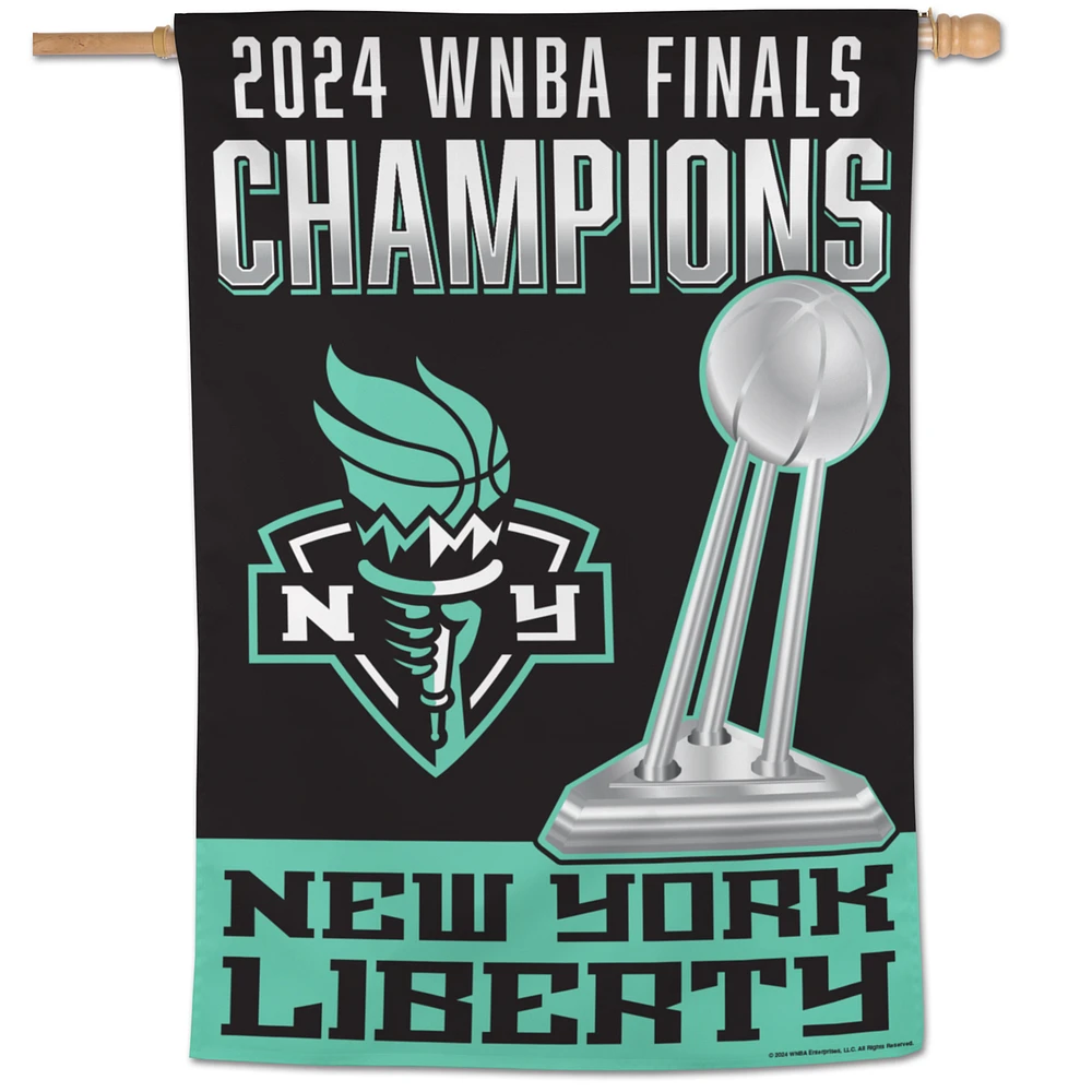 WinCraft New York Liberty 2024 WNBA Finals Champions One-Sided 28'' x 40'' Vertical Banner