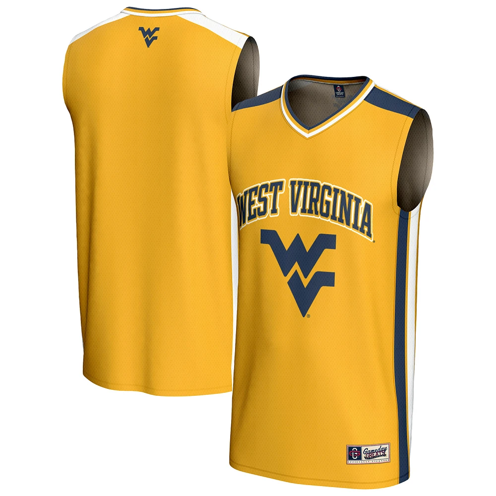 Unisex GameDay Greats Gold West Virginia Mountaineers Spirit Basketball Jersey