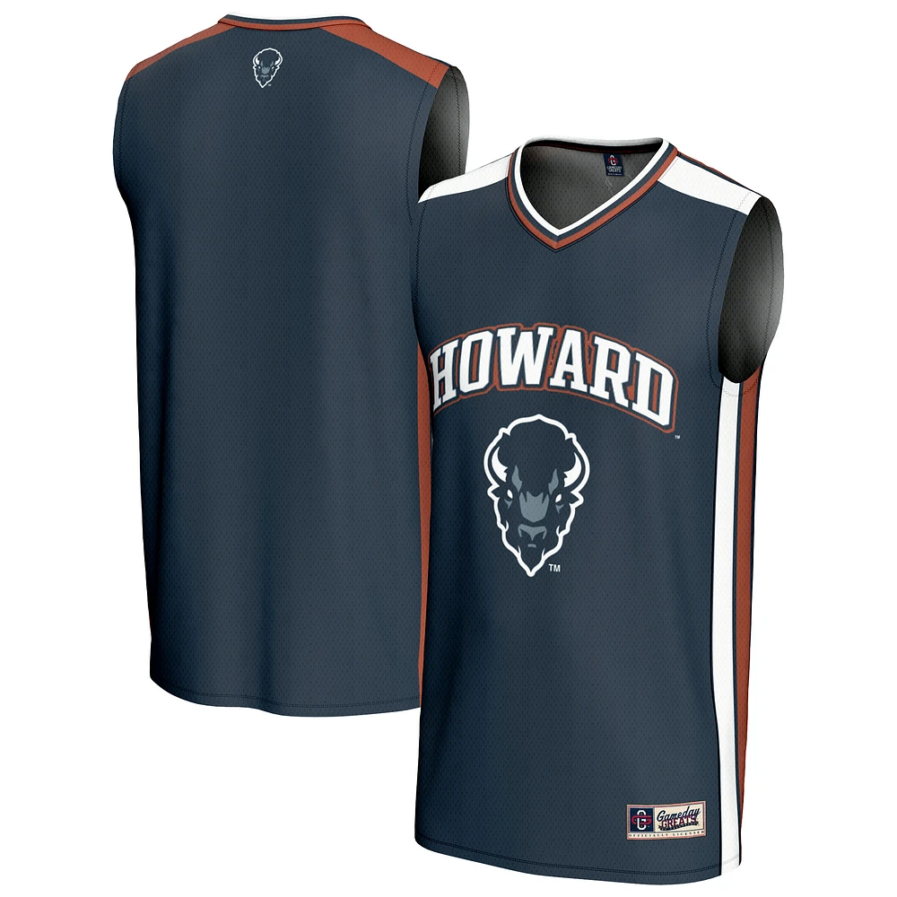 Unisex GameDay Greats Navy Howard Bison Spirit Basketball Jersey