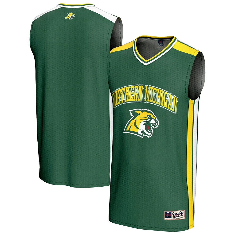 Youth GameDay Greats Green Northern Michigan Wildcats Basketball Jersey
