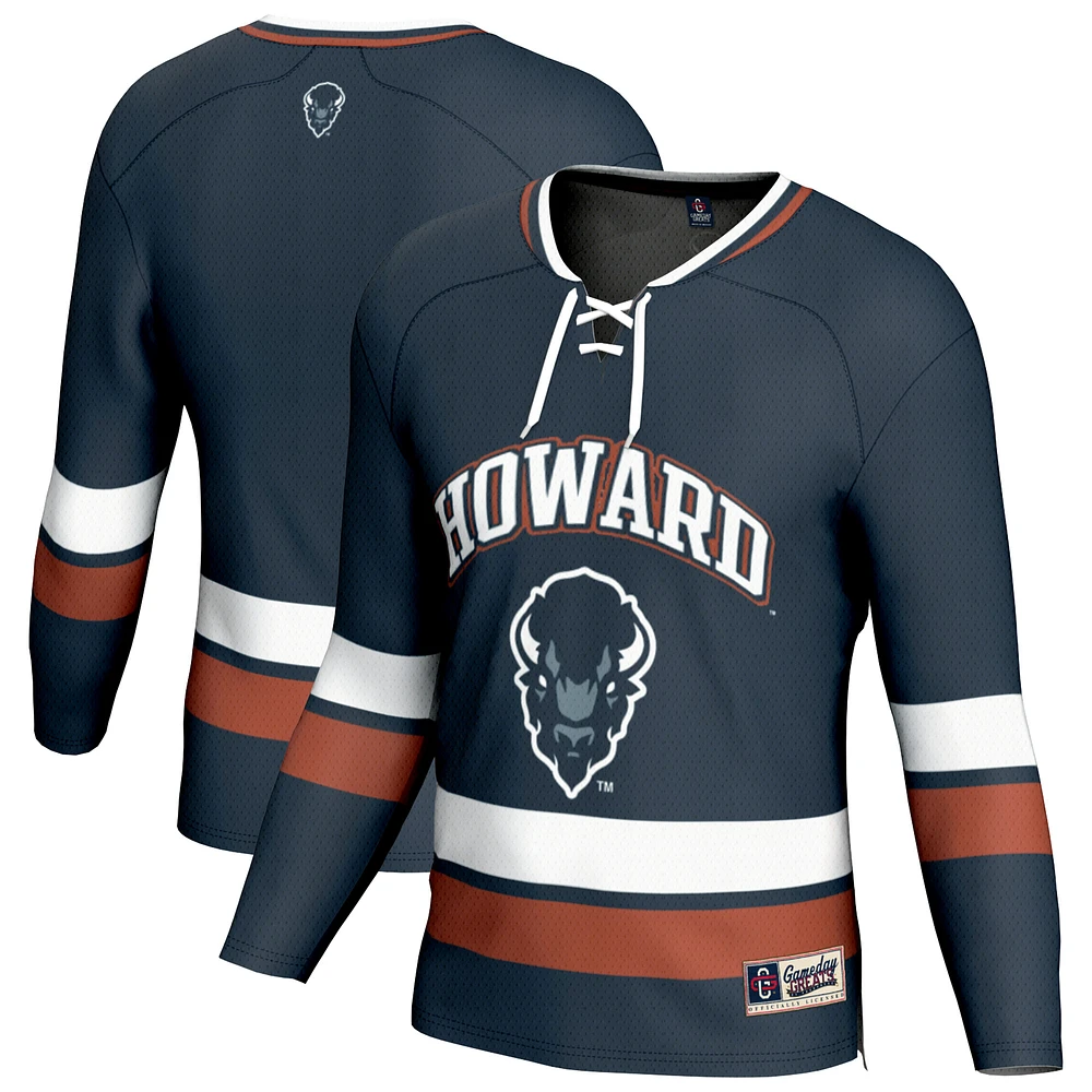 Unisex GameDay Greats Navy Howard Bison Spirit Hockey Jersey