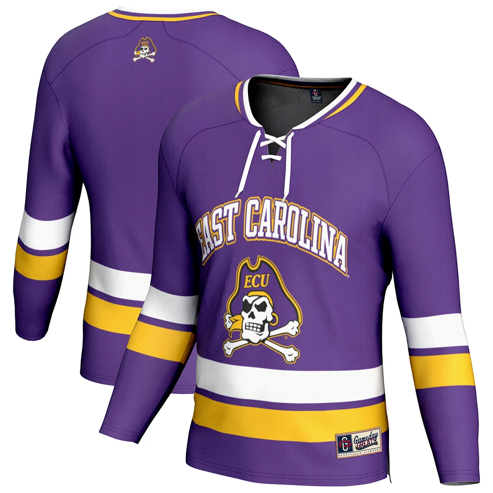 Unisex GameDay Greats Purple ECU Pirates Spirit Hockey Jersey