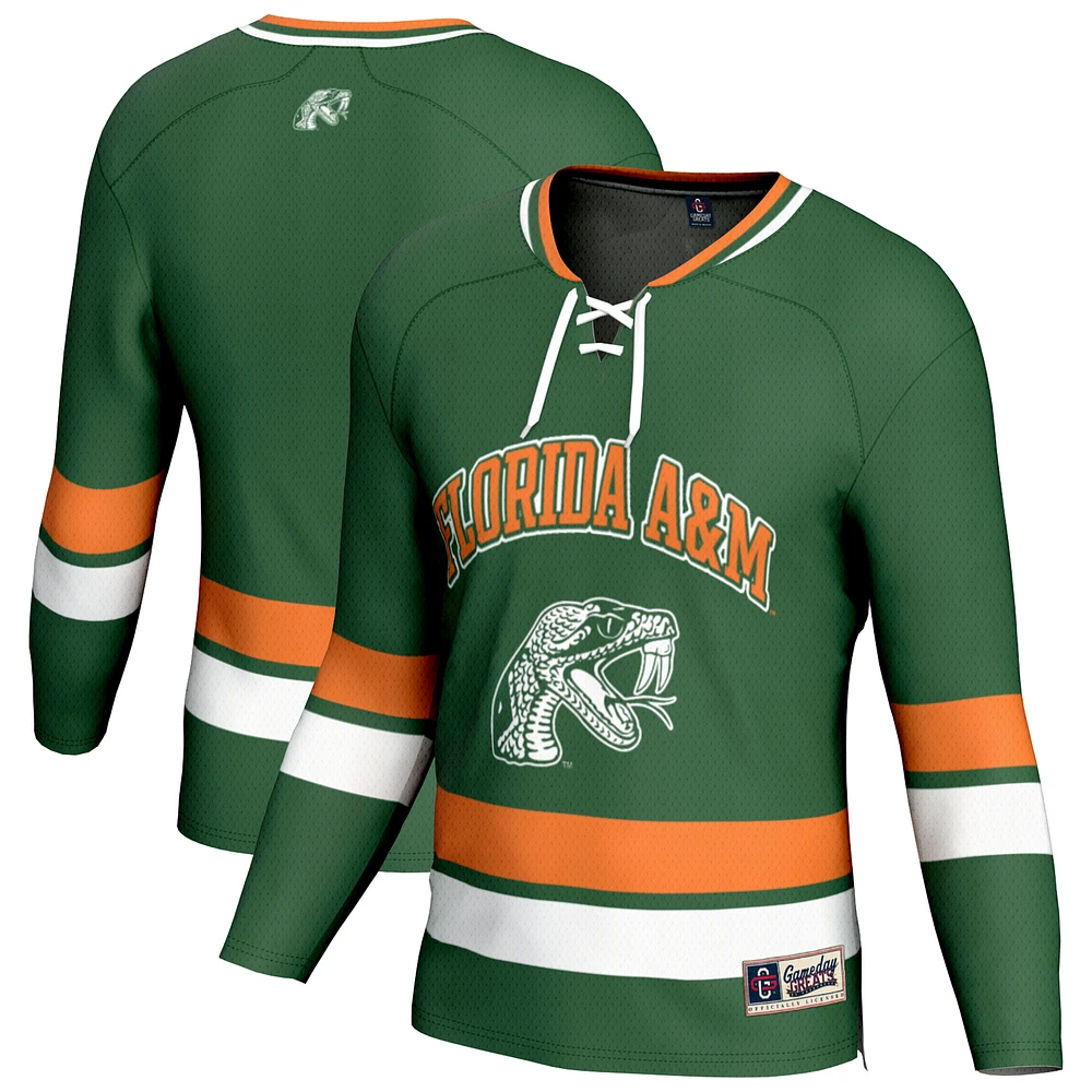 Youth GameDay Greats Green Florida A&M Rattlers Spirit Hockey Jersey