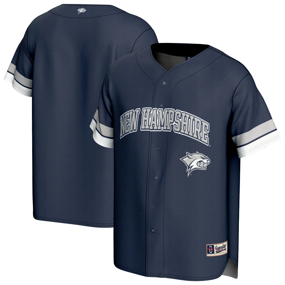 Youth GameDay Greats Navy New Hampshire Wildcats Spirit Baseball Jersey