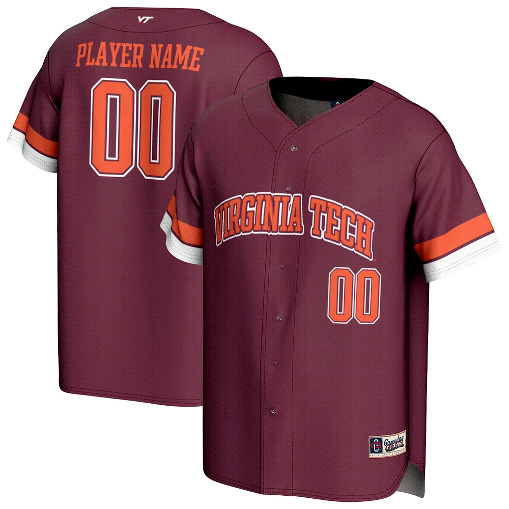 Unisex GameDay Greats Maroon Virginia Tech Hokies NIL Pick-A-Player Lightweight Baseball Jersey