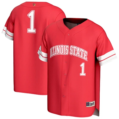 Youth GameDay Greats #1 Red Illinois State Redbirds Lightweight Collegiate Baseball Fashion Jersey