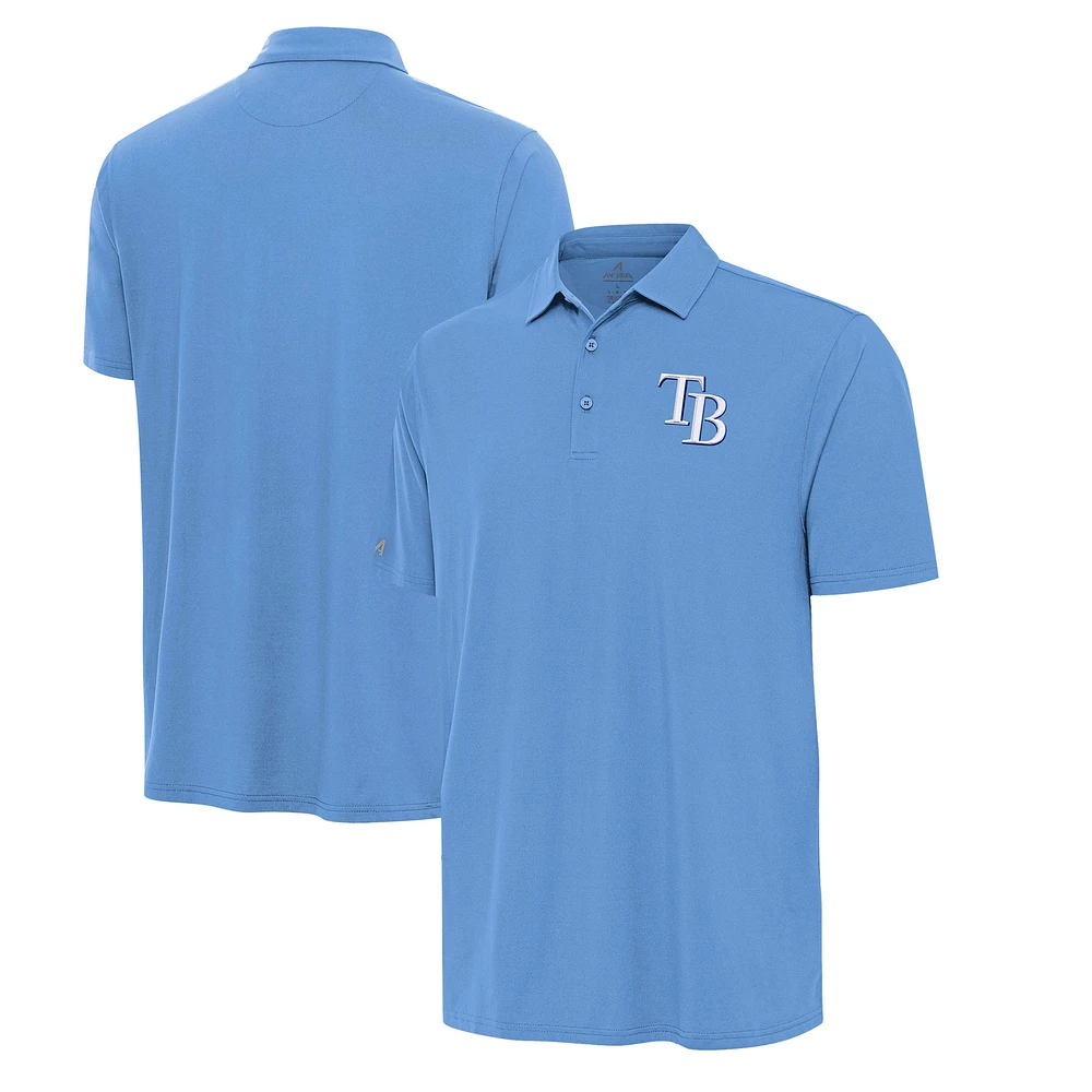 Men's Antigua Powder Blue Tampa Bay Rays Era Polo