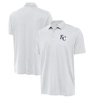 Men's Antigua  White Kansas City Royals Eclipse Polo