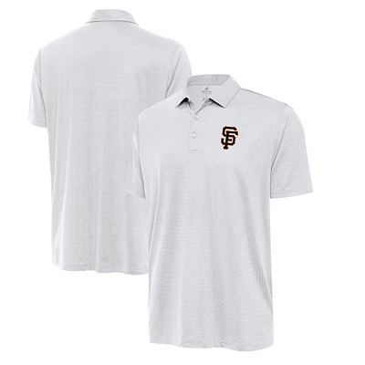 Men's Antigua White San Francisco Giants Eclipse Polo