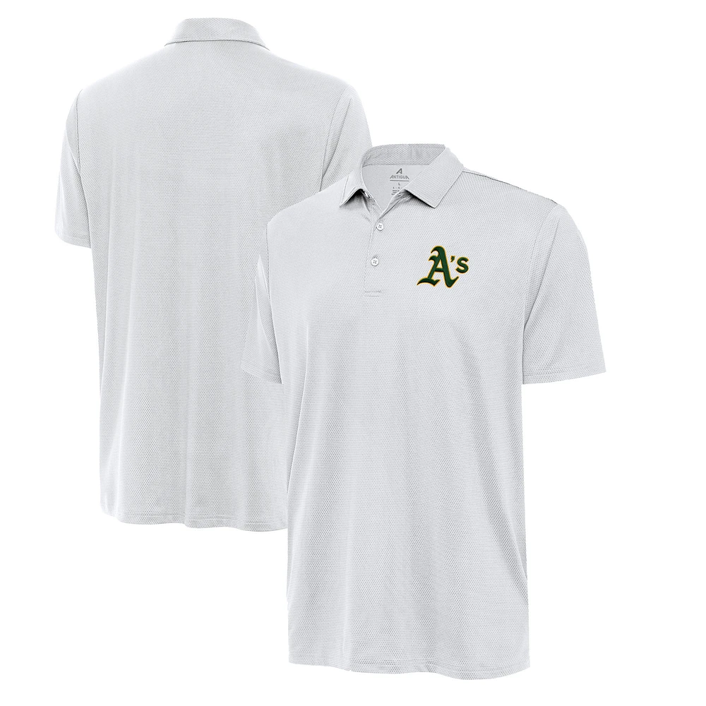 Men's Antigua White Athletics Eclipse Polo