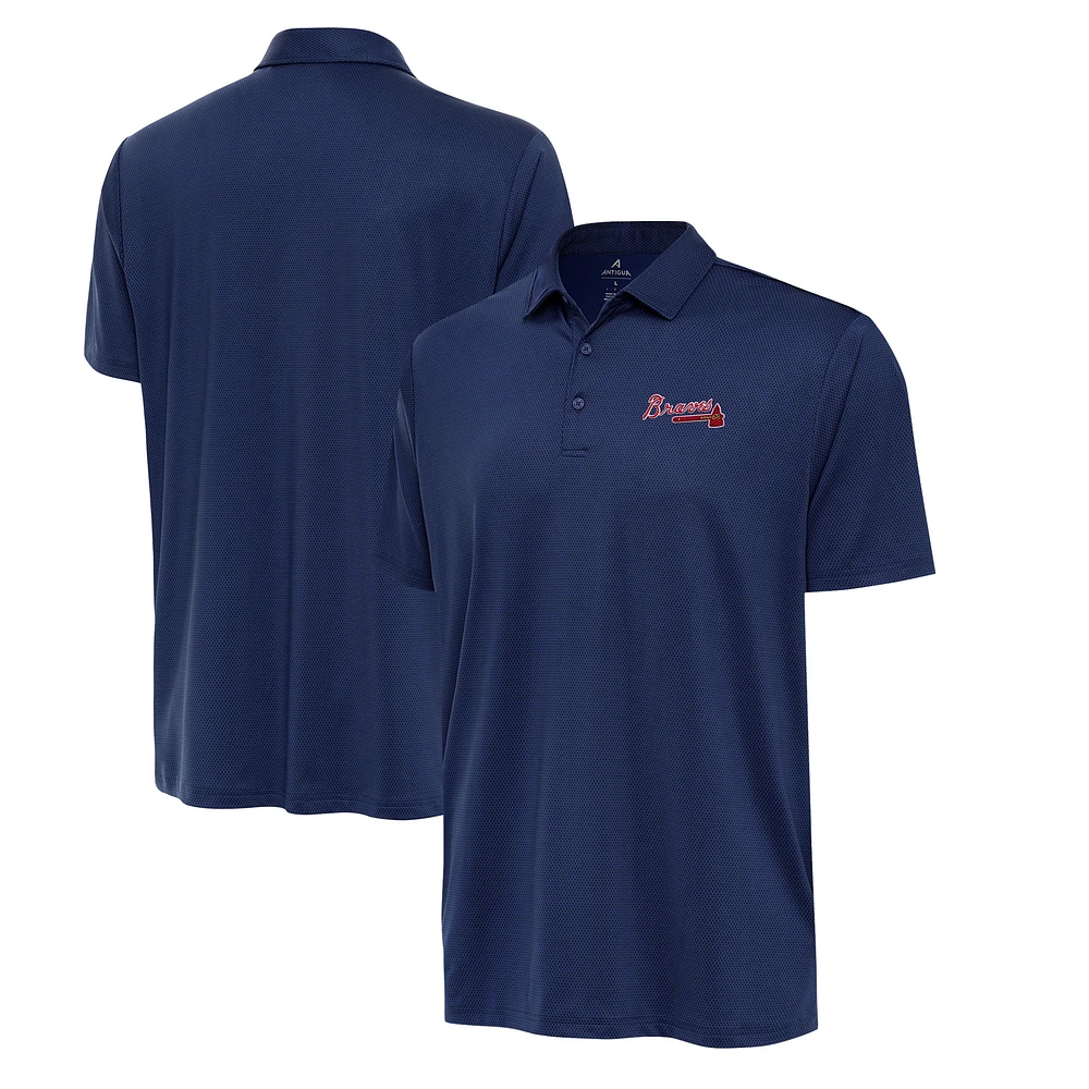 Men's Antigua Navy Atlanta Braves Eclipse Polo