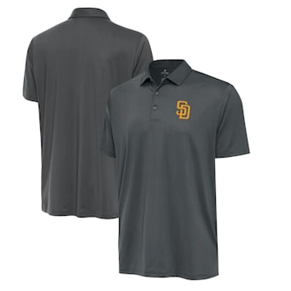 Men's Antigua Pewter San Diego Padres Eclipse Polo